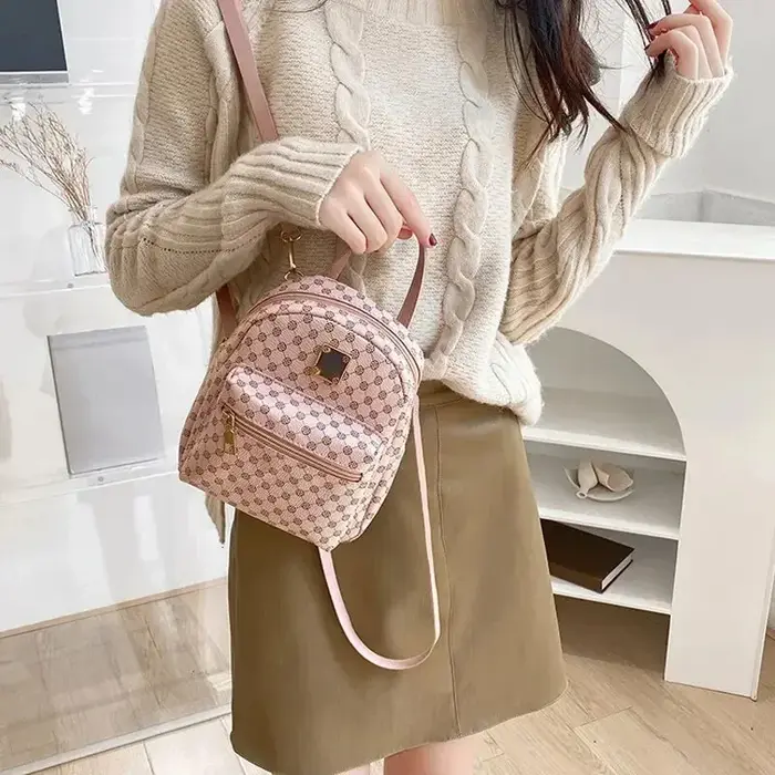 Sac à dos classique en matière florale pour femmes