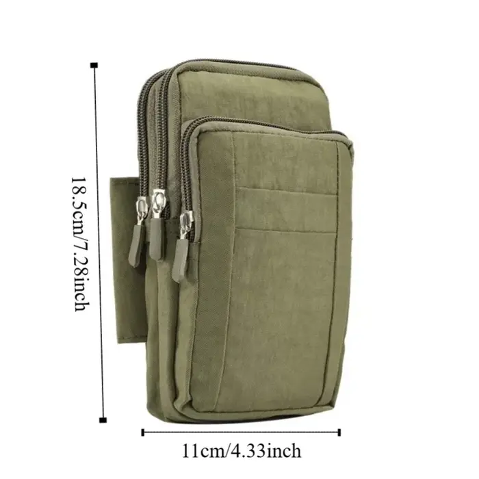 Ceinture de taille pochette pour téléphone extérieur bandoulière trois couches support