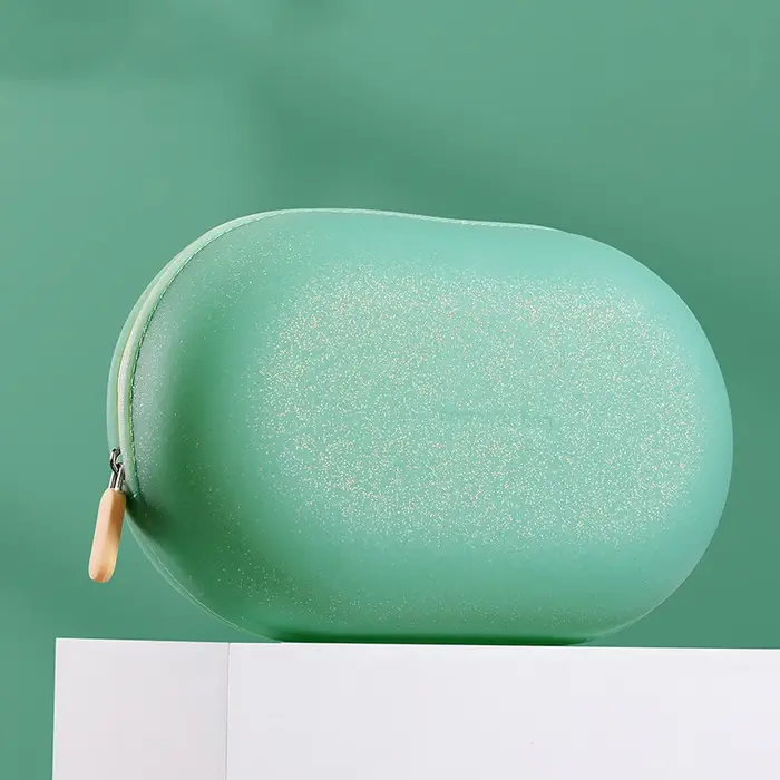 Sac à cosmétiques en Silicone de grande capacité, sac de rangement de voyage étanche, gain de place,