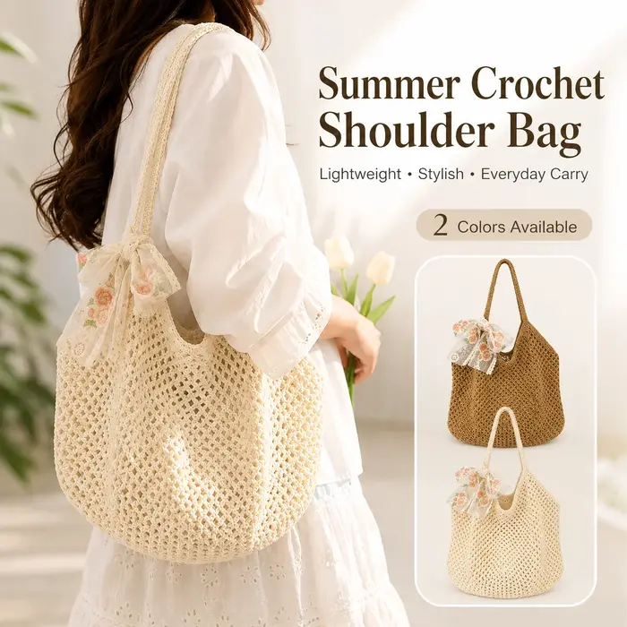 Sac fourre-tout d'été en raphia pour femme