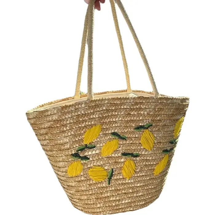 Sac en paille artisanal grande capacité