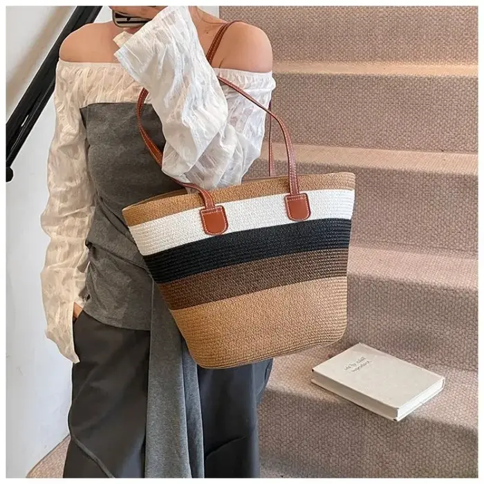 Sac à langer en cuir de luxe élégant