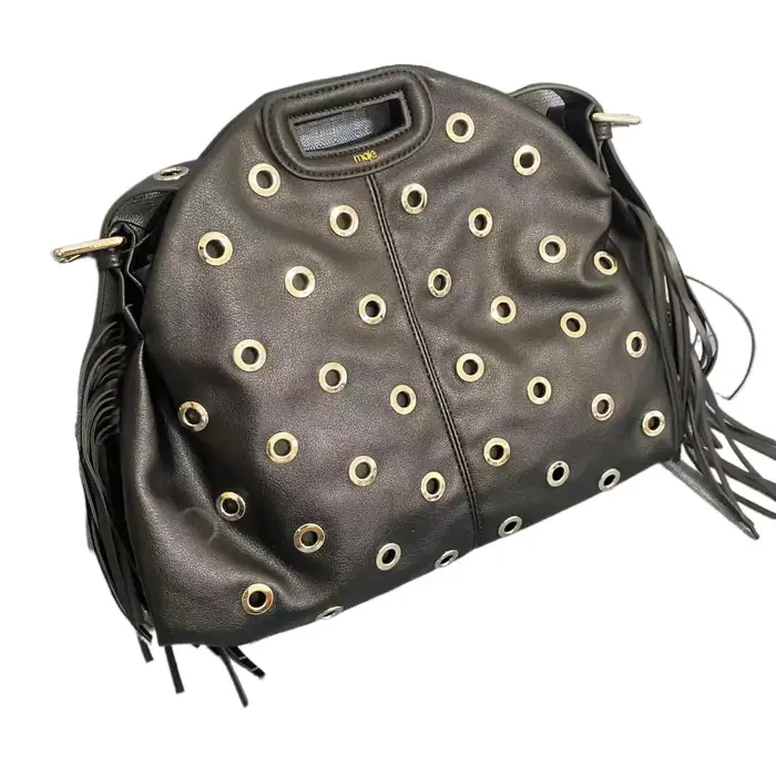 Sac à franges noir classique pour femme