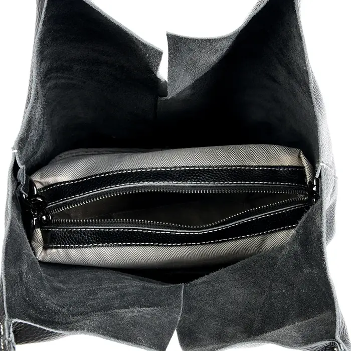 Sac fourre-tout de luxe en cuir véritable grande capacité pour femme