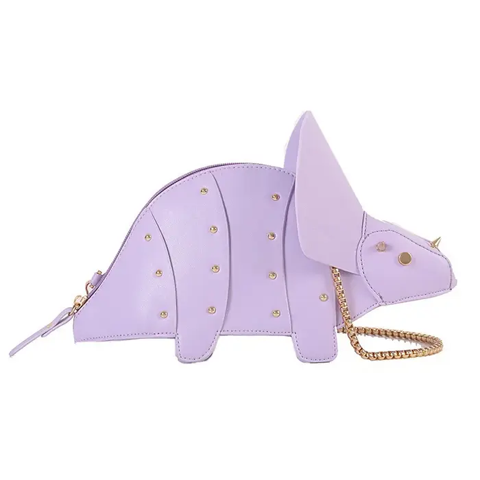 Sac bandoulière créatif en forme de dragon triangulaire