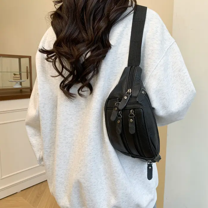 Sac de taille en cuir pour femmes