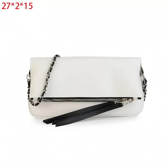 Sac à main à bandoulière à ailes pour femmes, sac enveloppe noir classique avec sangle de chaîne en