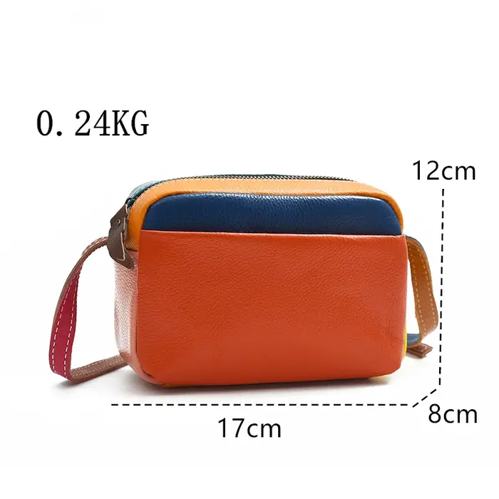 100% sac de messager en cuir véritable de luxe
