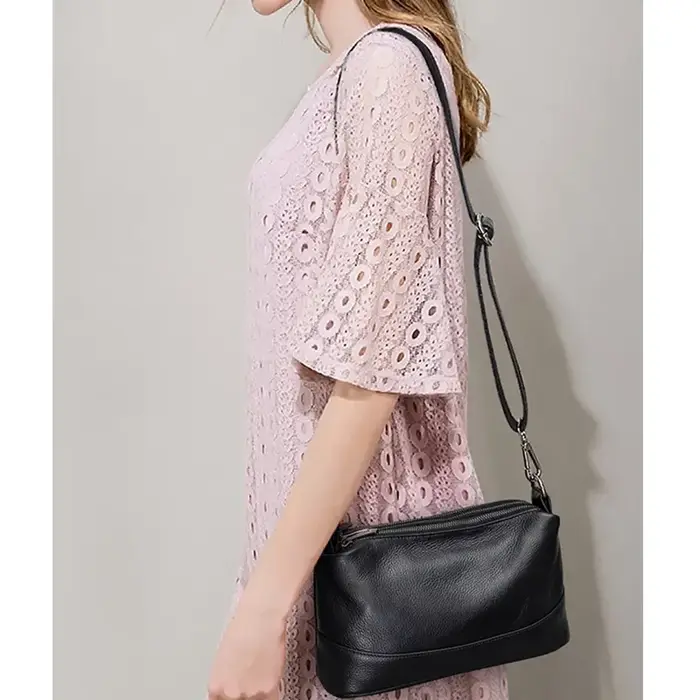 Arliwwi-Sac en cuir véritable pour femme