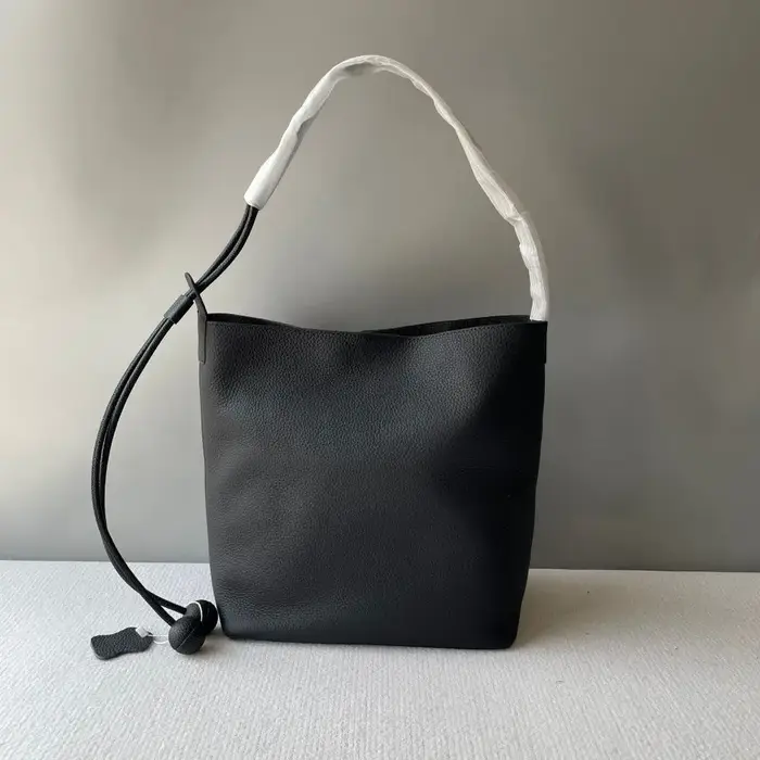 Sac seau en cuir de vachette première couche, style décontracté haut de gamme, sac à main en cuir vé
