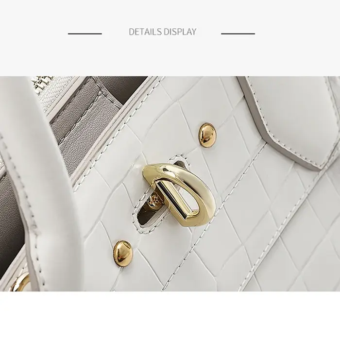 Sac à main de luxe en cuir véritable pour femme