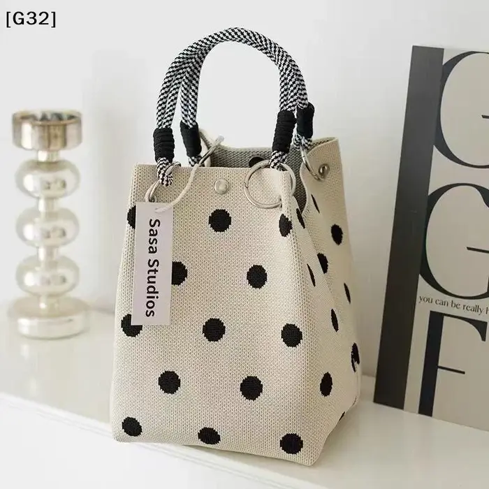 Nouveau Sac à Main Tricoté Polyvalent et Adorable 2026 avec Fermeture Magnétique 3D