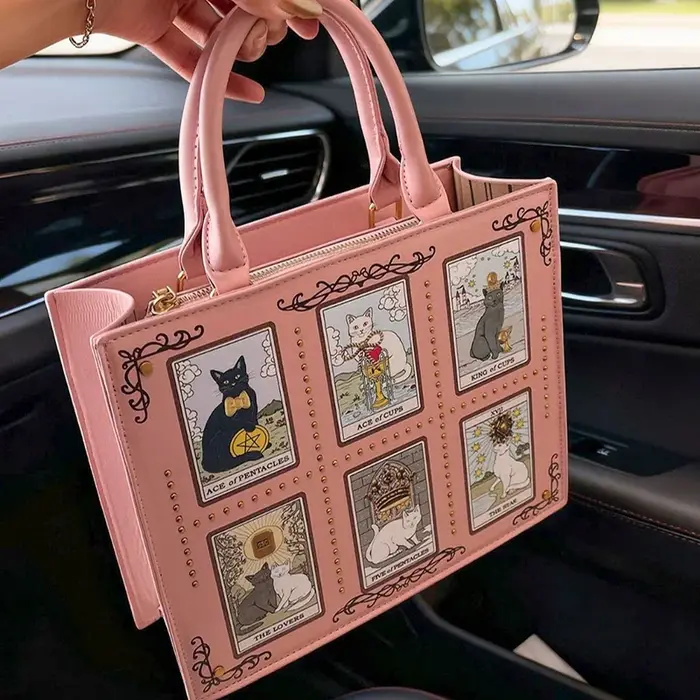 Nouveau Sac à Main Tote Cat Elf Élégant et Polyvalent pour Femme