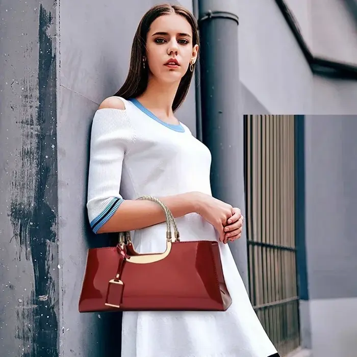 Sac à main de luxe de créateur pour femme 2026 – Sac de soirée rouge