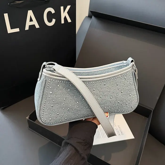 Sac à bandoulière Vintage en Denim pour femmes