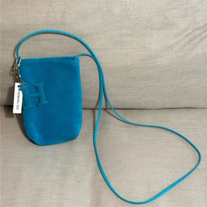 Mini sac portable en daim pour téléphone portable