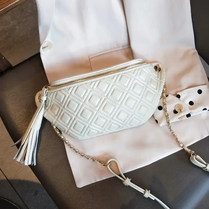 BRIGGS – sac banane en cuir véritable pour femmes