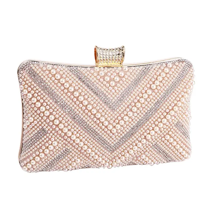 Sac à Main de Luxe Élégant en Perles pour Femme