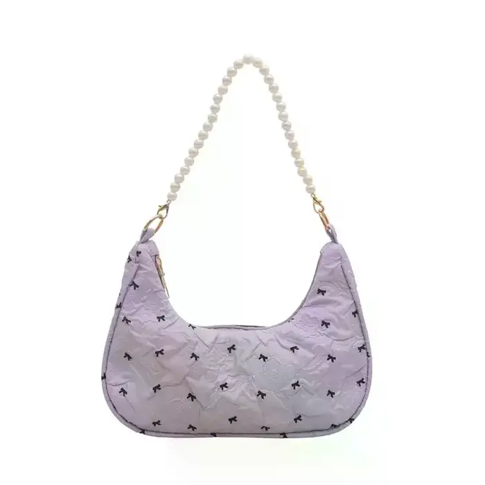 Sac à main plissé à nœud pour femme