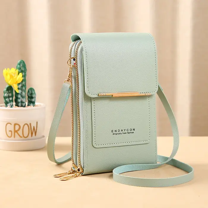 Sac à bandoulière en cuir souple pour femme