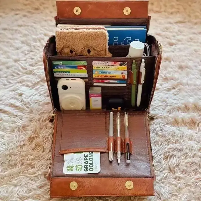Sac à main rétro marron Simple pour femmes