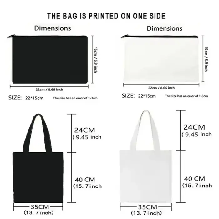 Sac à main esthétique en toile au crochet pour grand-mère - Sac à bandoulière réutilisable écologique avec imprimé