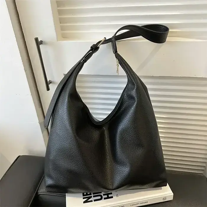 Sac fourre-tout en cuir pour femmes, tendance, Simple, grande capacité, sac à bandoulière, sacs à ma
