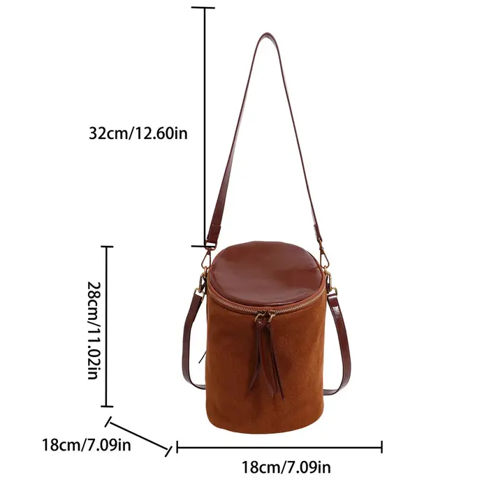 Sac à bandoulière seau Vintage pour femmes