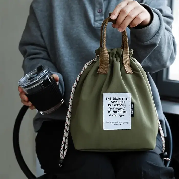 UTEYNEE sac à déjeuner étanche de grande capacité sac à Bento isolant épaissi à trois couches pour l