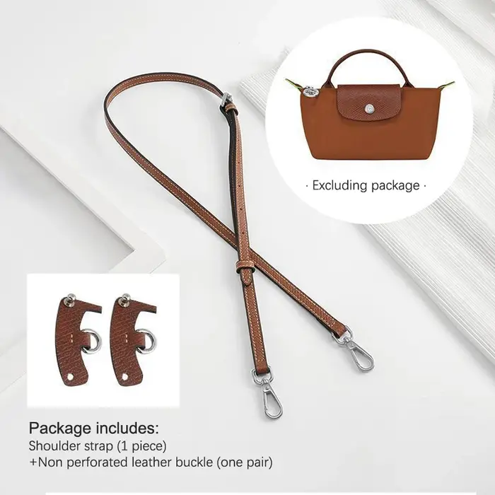 1 ensemble de sangles en cuir pour Longchamp, Mini sac universel, sangle d'épaule, nouveau Mini sac 