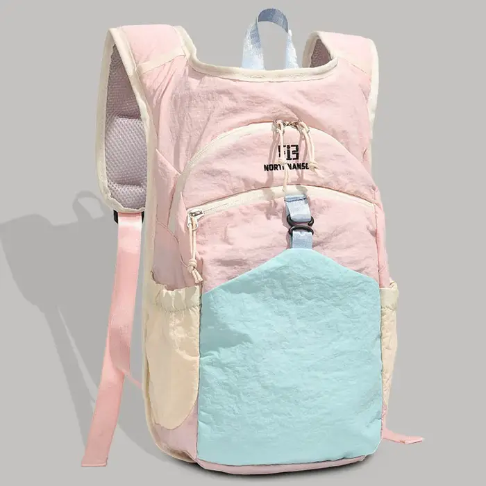 Nouveau sac à dos multifonctionnel color-block, grande capacité, léger, pour le cyclisme, le camping
