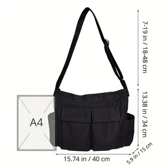 Sac à bandoulière en toile pour vêtements de travail