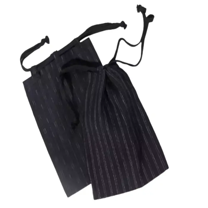 Sac fourre-tout japonais Kinchaku en coton pur avec cordon de serrage