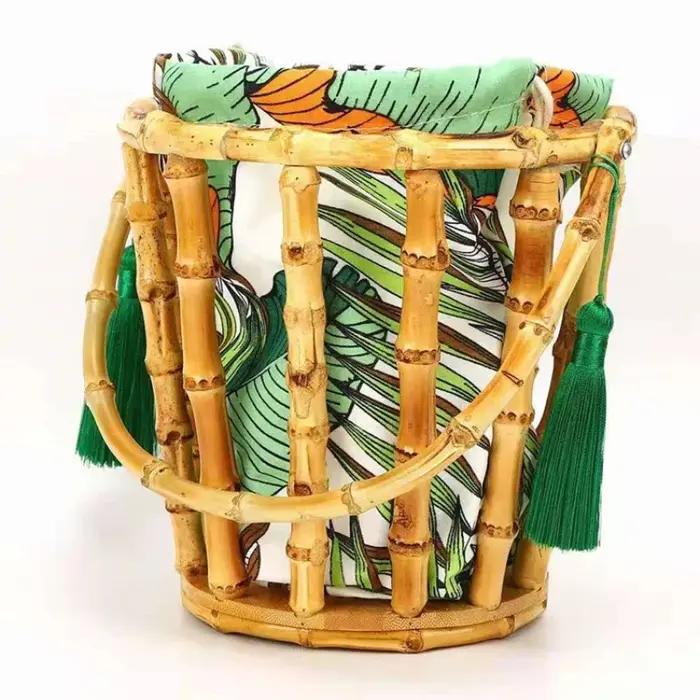 Sac rond tissé en bambou