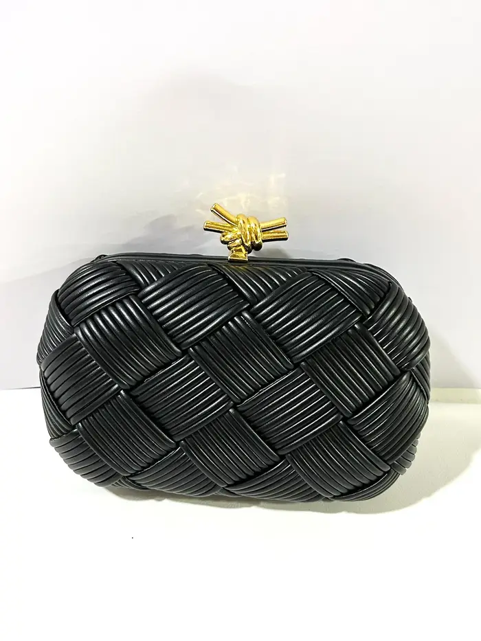 Pochette de soirée à la mode tissée à la main nouvellement conçue, sac à main, sac à main tissé et s