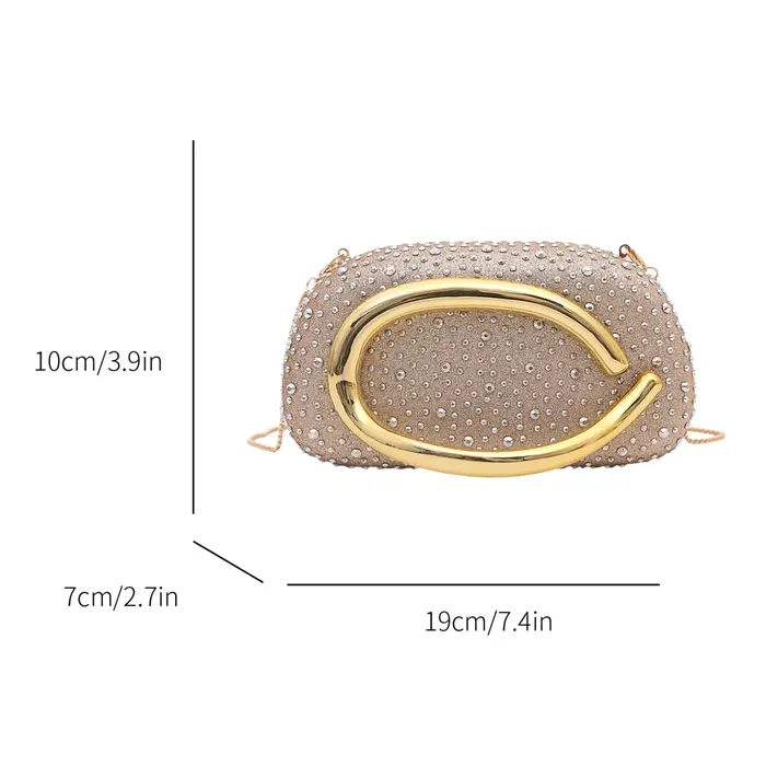 Pochette de soirée de mariage rouge pour femmes