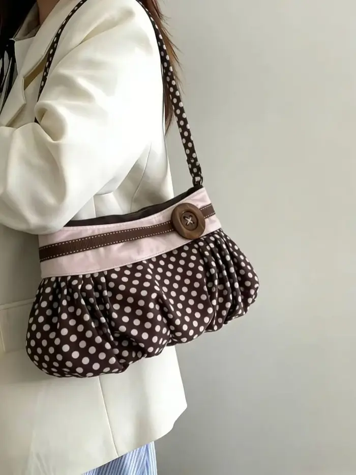 Sacs messagers tendance pour femmes 2026 Nouvelle collection Sac à main vintage à pois
