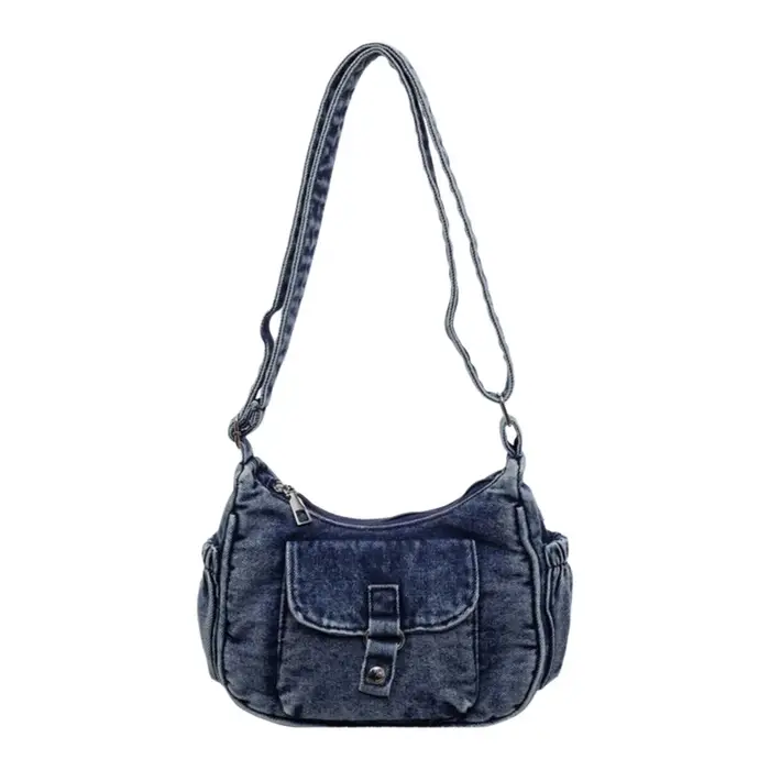 Sac fourre-tout en jean grande capacité pour femme