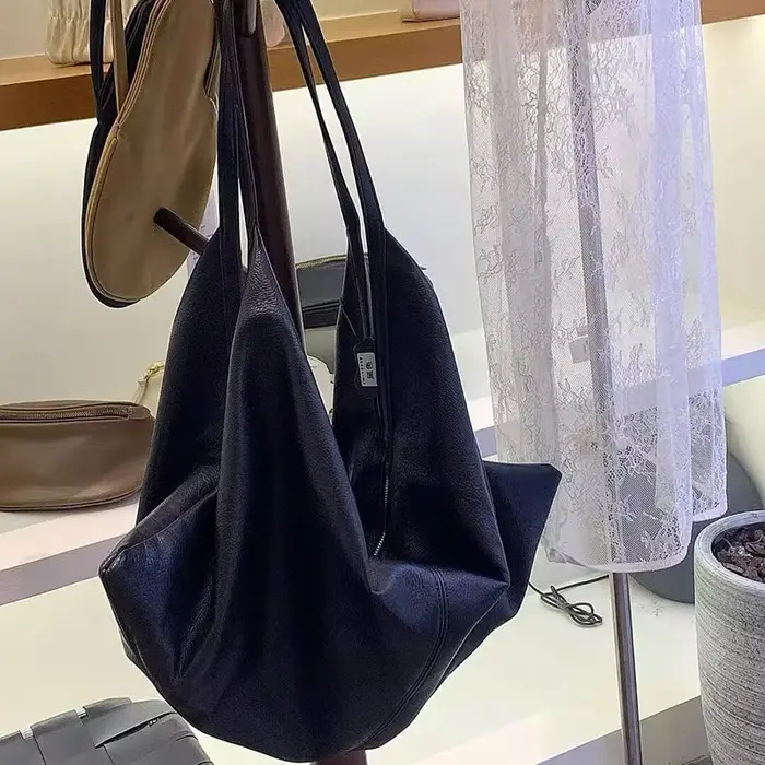 SHELKSBAG Sac à bandoulière ample surdimensionné pour femme en simili cuir souple sacs à main extra large sac