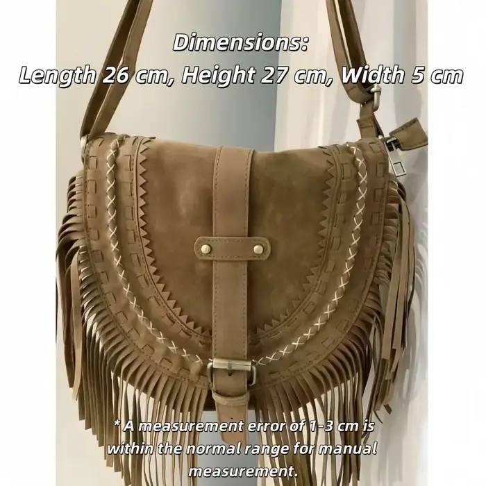 Sac à bandoulière en faux daim