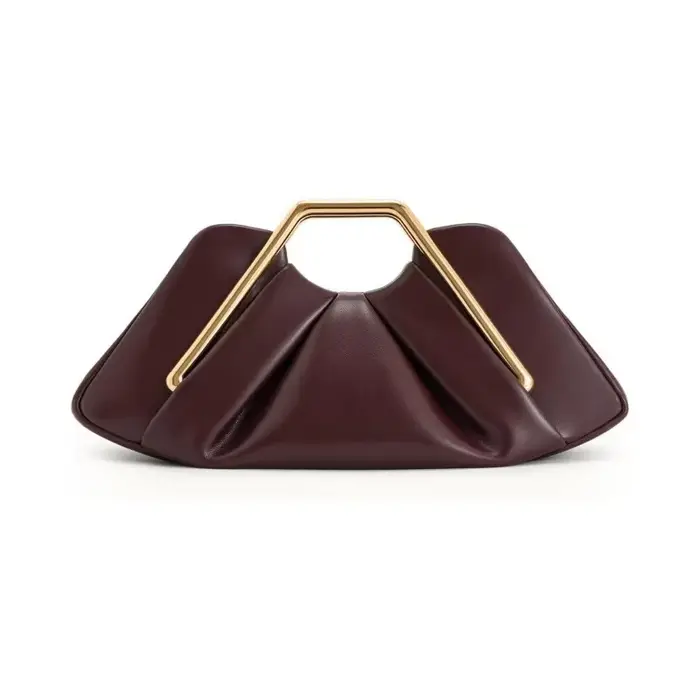 Sac nuage marron souple de luxe pour femmes