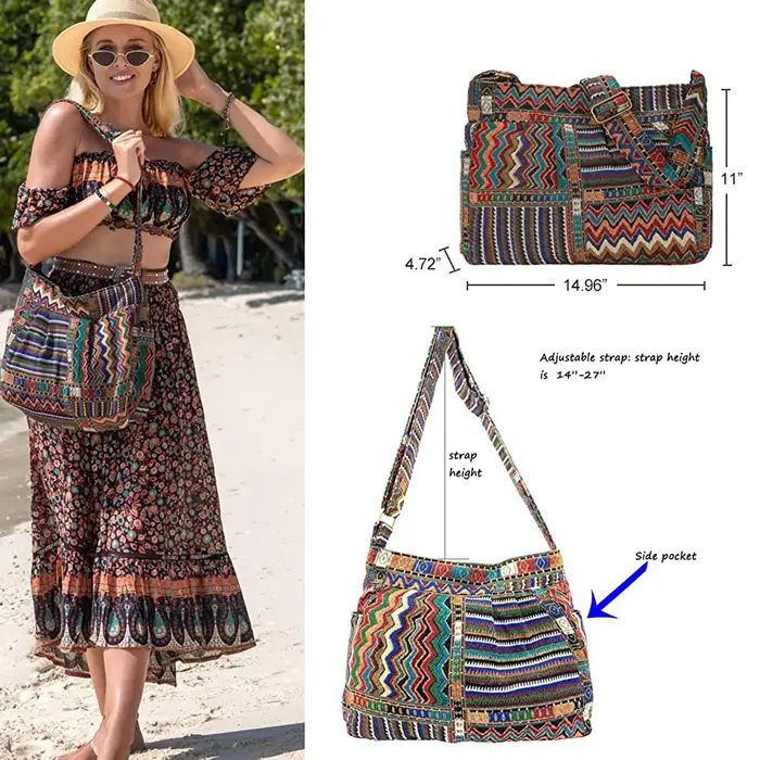 Annmouler 2022 femmes sac à bandoulière design Vintage sac