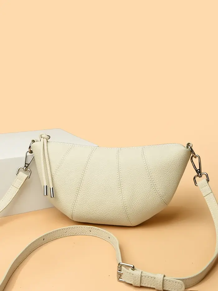 Mini sac à main en forme de corne de vache pour femmes