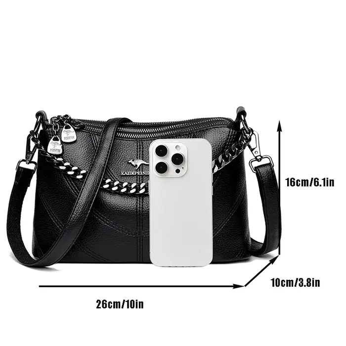 Haute qualité en cuir femmes Sac fourre-tout de luxe en peau de vache souple dames épaule sacs à bandoulière 2025 mode femme Sac de messager