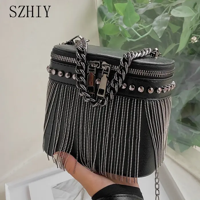 Sac cylindrique de luxe pour femmes