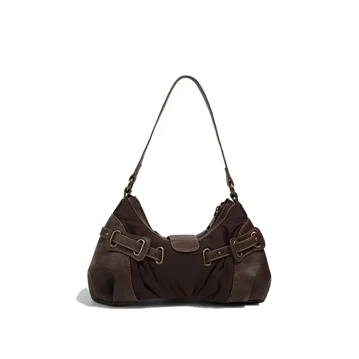 Sac à main sous les bras marron pour filles