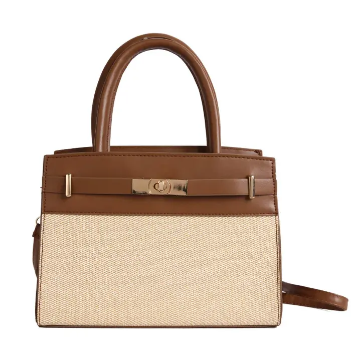 Sac à bandoulière décontracté tendance grande capacité, style urbain simple, pour usage quotidien en hiver