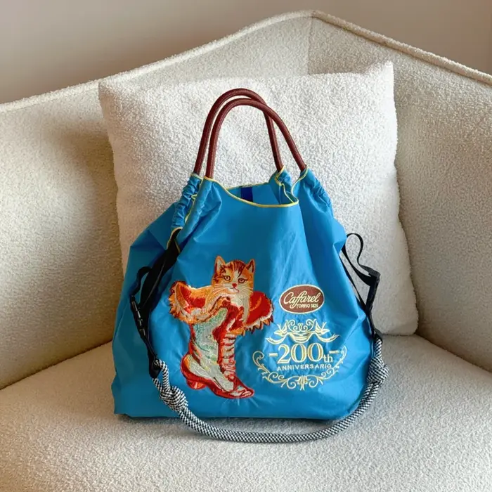 Sac à main pour femme brodé de chats de style japonais