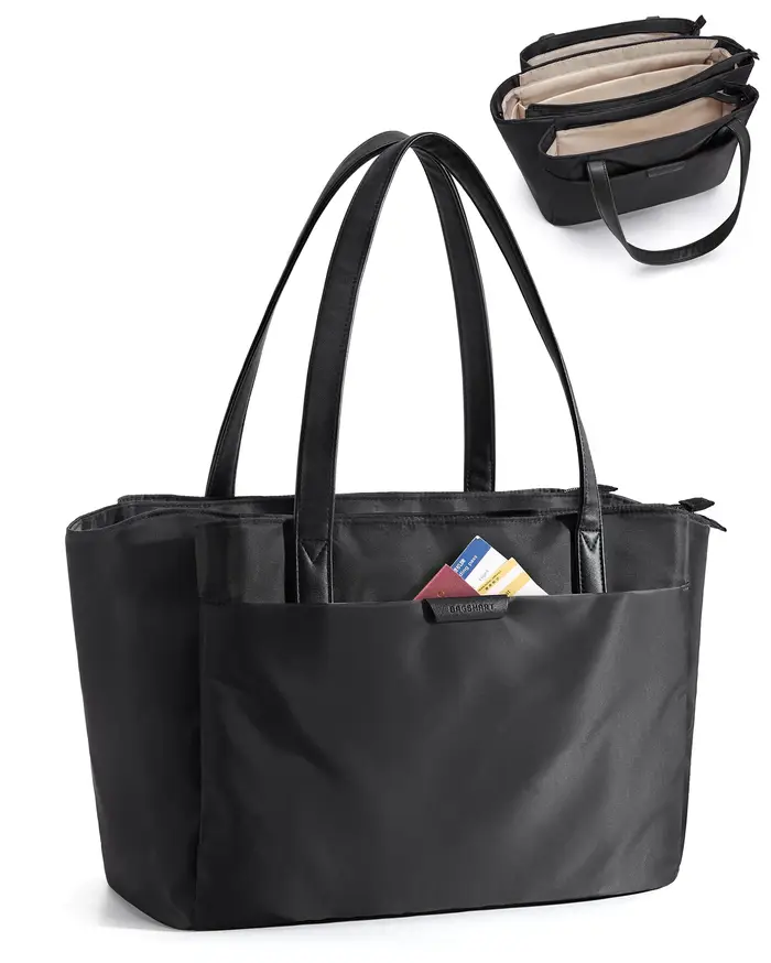 BAGSMART Sac fourre-tout pour femme 4 compartiments fourre-tout de travail 15,6" sac fourre-tout pou