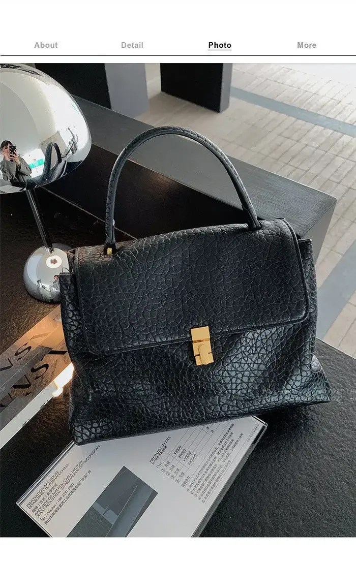 Sac fourre-tout minimaliste en cuir souple, grande capacité, sac de navetteur pour femme, sac bandou